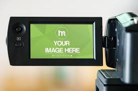 And Action Want To Showcase That Your Image Is Related To Video Or Filmmaking A Mockup Template For Inserting Your Own Image Ont Video Camera Video Camera