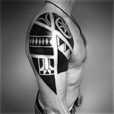 See tribal arm tattoos stock video clips. 75 Tribal Arm Tattoos For Men Interwoven Line Design Ideas