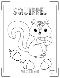 Download Free Printable Animals Coloring Book April Golightly