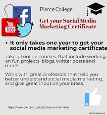 Promoting Pierce College Social Media Marketing Certificate Pcsome Social Media Marketing Pierce College Marketing