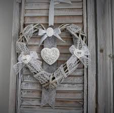 coeur en osier romantique bead crafts crafts ladder decor