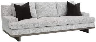 The large bench cushion is down wrapped for extra. 6001 Orion Sofa Burton James