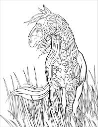 Abstract coloring pages for adults zentangle doodlecreate you own mandala starting from this f. Mandala Horse Coloring Pages For Adults Coloringbay