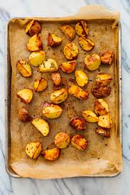 Starchy potatoes like russets, idahos, purple potatoes, yams and sweet potatoes have a floury texture that disintegrates easily and is suitable for. Perfect Roasted Potatoes Recipe Cookie And Kate
