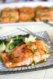 Baked Teriyaki Salmon Recipe The Suburban Soapbox In 2020 Salmon Teriyaki Recipe Baked Teriyaki Salmon Teriyaki Salmon