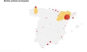 Compartir cualquier lugar, encuentra tu ubicación, el clima, la regla. Coronavirus Mapa De Los Rebrotes 123 Focos Activos En Espana Las Provincias