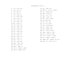 Enzymes worksheet answers complete the following table: Factoring X2 Bx C Worksheet Answers Worksheet List
