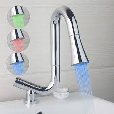 Maestrobath offers contemporary and modern handmade italian bathroom sinks to clients with taste of luxury.it carries a wide selection of high end designer natural stone bathroom sink, crystal vessel sinks and high end glass vessel sinks in variety of colors and styles. Led Bathroom Faucet Kitchen Led Designer Three Temperature Controlled Faucets