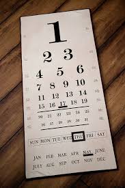 How Fun Is This Eye Chart Calendar From Antiquefarm
