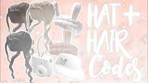 Clothing codes for 4 different girls (mainly kids) pj codes!! Aesthetic Hats And Hair Code For Bloxburg And More Iirees Youtube