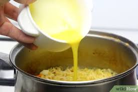 Add the chicken broth, water, and the white parts of the scallions. 5 Ways To Add An Egg To Ramen Wikihow