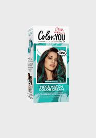 Red dye over teal hair or red dye over blue hair may give you some brownish color. Buy Wella Green Mix Amp Match Hair Color Cream Deep Green Hope For Women In Dubai Abu Dhabi 3614227338289