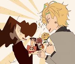 もち on twitter crayon shin chan anime crossover illustration