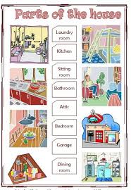 Parts Of The House Elementary Worksheet Elementary Worksheets Worksheets English For Beginners