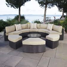 Santorini 9 Piece Seating Group With Cushions Outdoor Sofa Sets Contemporary Patio Furniture Used Outdoor Furniture