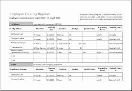 Staff Training Plan Template Elegant Employee Training Register Ms Excel Fully Customizable In 2020 Employee Training Staff Training Training Schedule