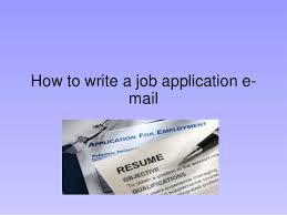 Make sure your resume sells your skills and. Applying For A Job E Mail