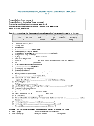 This tense is used to express actions completed recent past. Present Perfect Simple Past File 2 Pdf Perfect Grammar Grammatical Tense