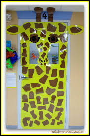 Jungle Animals As Door Decorations In Preschool Door Decorations Classroom Preschool Classroom Decor Jungle Theme Classroom