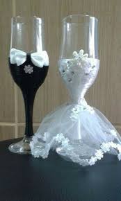 50 His And Her Glasses Wedding Decorations Ideas Wedding Champagne Glasses Wedding Wine Glasses Decorated Wine Glasses