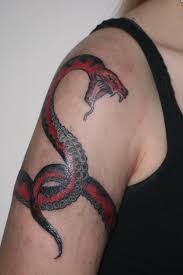 This giant scary snake screams bad ass and sexy at the same time. Snake Tattoos 30 Scary Collections Design Press
