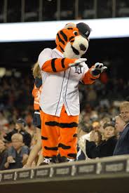 Paws The Detroit Tigers Mascot Detroit Tigers Detroit Tigers Baseball Michigan Sports