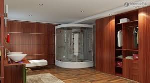 Bathroom Spacious Apartment Bathroom Design With Walk In Closet Curved Gla Apartment Bathroom Design Master Bedroom Closet Design Ideas Walk In Closet Design