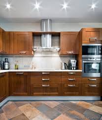 medium wood kitchen cabinets