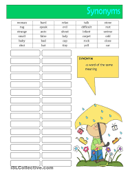 Synonyms Teaching Vocabulary Teaching Synonyms Synonym