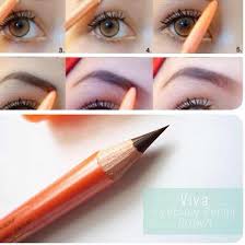 Bagus Dipakai Pensil Alis Viva Eye Brow Pencil Brown Black Hitam Coklat Shopee Indonesia