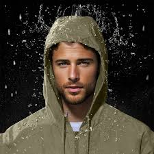 Aobny Rain Jacket Mens Golf Shirt Hooded Green Packable Hoodie Streetwear  Big & Tall Mens Fitted Tshirts,XXXL