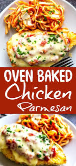 Oven Baked Chicken Parmesan Recipe Baked Chicken Parmesan Chicken Parmesan Recipes Healthy Baked Chicken