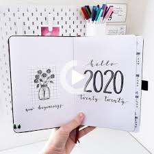 Plan With Me My Simple 2020 Bullet Journal Setup Bullet Journal Notebook Bullet Journal Minimalist Bullet Journal Cover Ideas