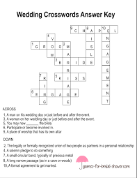 Have them input answers and clues using the words list section. Free Printable Wedding Crossword Puzzle