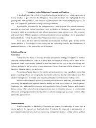 Position paper of the philippine action for youth offenders (payo). Position Paper On Federalism In The Philippines Confederation Federalism