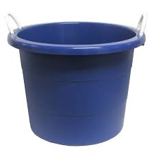 Dimensions are 21.5 in wide at the top, 16 in wide at the bottom, height is 16.5 in, as well as, the depth of the tub Rope Handle Tub For Rent In Nyc Partyrentals Us
