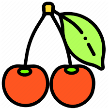 Berry Cherry Fruit Garden Icon Download On Iconfinder In 2020 Berries Icon Dash And Dot