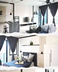 Deqasa Studio Trefoil Setia Alam Homestay With Fully Furnished Can Accomoddate For 2 3 Pax Price Starts From Rm198 Pe White Theme Grey And White Home Decor