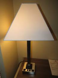 Compareclick to add item hunter lighting mix and match 15 diameter tweed textured lamp shade to the compare list. Table Lamps Have 2 Electrical Outlets Plus Usb Charging Port Picture Of Surestay Plus Hotel By Best Western Sacramento North Tripadvisor