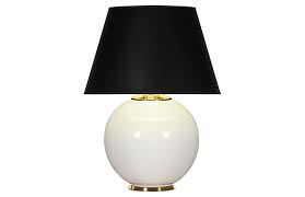 Pomona Table Lamp White Gloss Black Table Lamp Lamp White Table Lamp