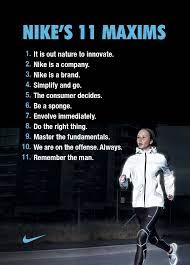 Nike S 11 Maxims Brand Manifesto Brand Book Brand Manifesto Copy Ads