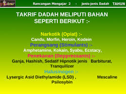 Kesannya dikatakan sama seperti dadah jenis amphetamine, kokain dan ecstasy. Jenis Jenis Dadah Ppt Powerpoint