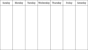 For microsoft word from version 2007 blank weekly calendar by the hour, covering 18 hours per day from 6 a.m. Unique Printable One Week Calendar Free Printable Calendar Monthly Free Weekly Calendar Blank Weekly Calendar Weekly Calendar Printable