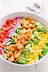 A great cold salad to take to picnics or bbq's. Shrimp Avocado Salad Recipe Natashaskitchen Com