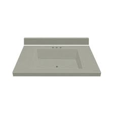 These menards bathroom vanity tops also come in unique colors, shapes and sizes, all while effortlessly maintaining sync with every possible. Magick Woods Elements 31 W X 22 D Gray Mist Cultured Marble Vanity Top With Rectangular Integrated Bowl At Menards