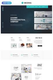 Medina Pharmaceutical Company Modern Html Landing Page Template Landingpage Company Modern Business Website Templates Landing Page Website Template Design