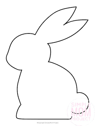 What's your favorite way to celebrate spring? Free Printable Bunny Rabbit Templates Simple Mom Project Easter Bunny Crafts Easter Printables Free Easter Bunny Template