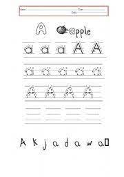 We call the twos terrific. English Worksheets Alphabet A