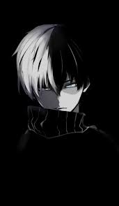 Shoto Todoroki Anime Gothic Mata Anime Seniman Jalanan