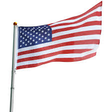 Outdoor 30ft telescopic flag pole kit w 3x5 us golden ball. We Buy Gold Quantity 3 Super Flag Pole Kits Black Store Signs Office Products Wudfurniture Com